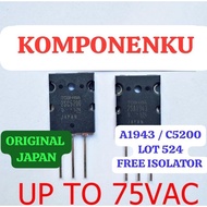 MESIN Price 1 set ORIGINAL made in japan 1943 + 5200 LOT 524 A1943 C5200 SA1943 SC5200 2SA1943 2SC52