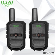 2 PCS WLN KD-C52(C51 Upgrade)5W 16 Channel UHF 400-470MHz Two-Way Walkie Talkie Radio
