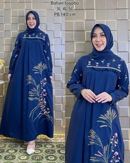 Baju Gamis Bordir Katun Toyobo Terbaru Kualitas Premium Gamis Malaysia