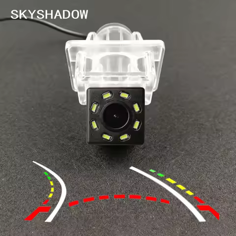 Wireless Car CCD Rear Camera Fisheye 4 8 12 Led Dynamic Night Vision For Mercedes Benz C E S CL Clas