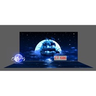 3d painting. stickers for aquariums, arowana fish tanks (back painting)