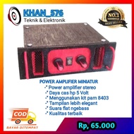 Power Amplifier Mini Audio Sound System Miniatur daya Cas Hp 5 Volt Bluetooth