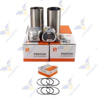 Z402 Piston + Piston Rings Kit Set STD 2 Set 64mm For Kubota 15281-21110 64*2HK+1.5+3mm Overhaul Reb