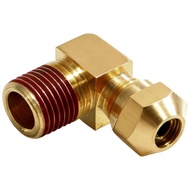 DOT C36000 Brass Compression 90° Male Elbow,Heavy-Duty Leak-Free Fitting for Air Brake, Fuel, Water,