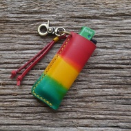 Aming leathercraft lighter case / sarung lighter rasta pure leather saiz cricket