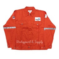 SAPURA ENERGY ORANGE ARROWMAN 3M SAFETY JACKET WITH LOGO AND PATCHES