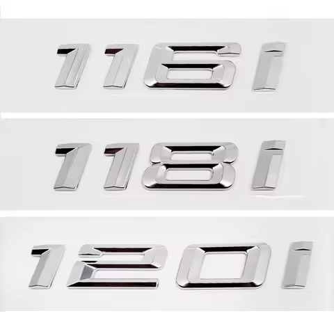 For BMW F52 F40 F20 F21 E81 E82 E87 E88 DIY Sticker Rear Trunk Badge Plastic Decal 1 Series 116i 118