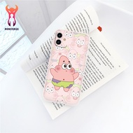 Cute Patrick square edge iphone case 6/6splus/7/7plus/8/8plus/x/xr/xs/11/12/13/pro/max/plus/promax -