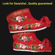 Opera Drama Peking Opera Melaleuca Sole Sanyizhai Colorful Shoes Colorful Boots Embroidered Melaleuc