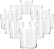 Bormioli Rocco Bodega Collection Glassware Tempered Glass Tumblers, Clear, 12 Ounce, Set of 12