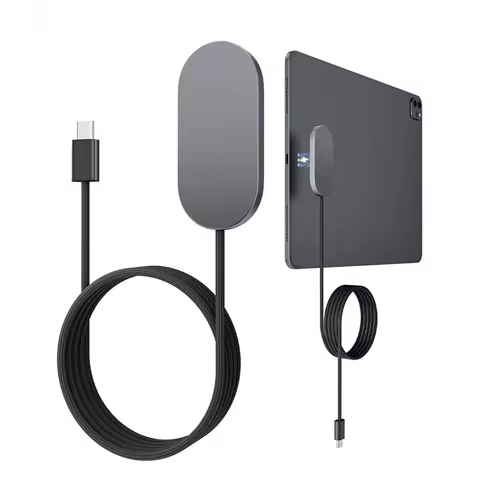 28W Aluminum Magnetic Wireless Charger for iPad Pro/Air Fast Charging Comes with 5.58ft USB-C Cable 