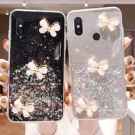 SF| Casing Fon Redmi 6 6A 7 7A 8 8A Pro 9 9A 9C 9T Transparent Glittering Star Sky with Diamond butt