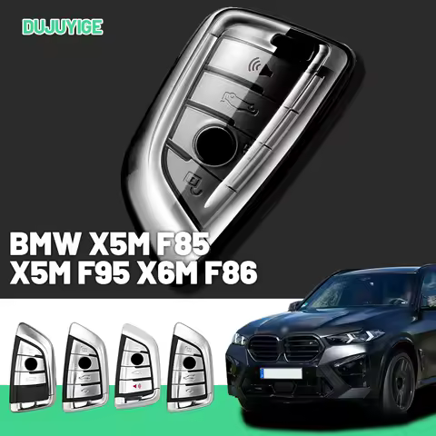 Clear TPU Car Key Case For BMW X5M F85 X5M F95 X6M F86 X6M F96 X4M F98 X5 F15 Key Fob Cover Protecto