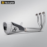 For CFMOTO 675SR-R 675R 675NK Titanium Alloy Full System Exhaust Modification Kit Akapovic Muffler