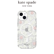 【kate spade】iPhone 15系列 MagSafe 精品手機殼 經典蜀葵/ iPhone 15