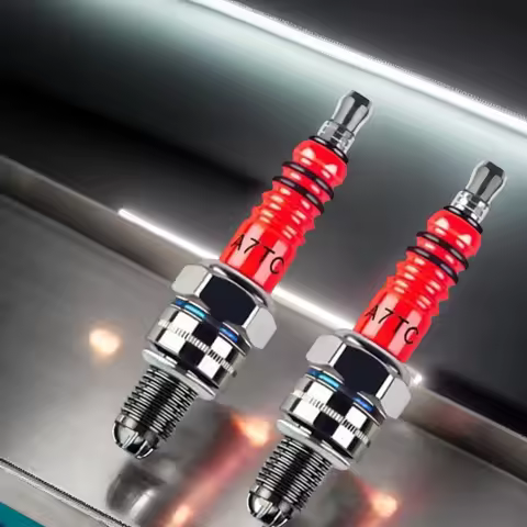 ​​Racing 3-Electrode 10mm Spark Plug A7TC for GY6 50CC-150CC ATV Scooter Dirt Bike and Go Kart​​