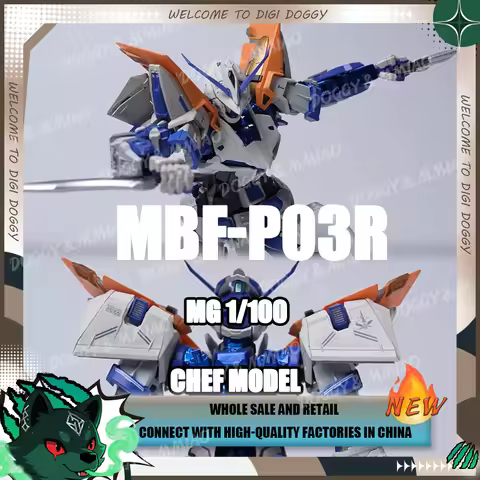 Chef Cook Model KO Astray MG 1/100 MBF P03R 2ND Blue Red Frame 3.0 BLUE Second Revise Alloy Assembly