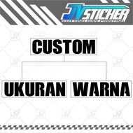 Custom sticker size Nissan 1 m x 30cm 1 pcs cutting sticker