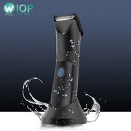 Body Shaver Professional Body Hair Trimmer Hair Clipper For Men USB Rechargeable Cordless IPX7 Fully Waterproof Pubic Grooming Clipper