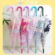 [Osee] small yellow duck Umbrella Frosted Transparent Umbrella Cute Student Umbrella 8-Bone Long Han