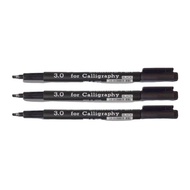 20 - Calligraphy Pen Snowman 3.0 Black Hitam / Drawing Pen / Calligraphy / Kaligrafi / Pen Gambar / 