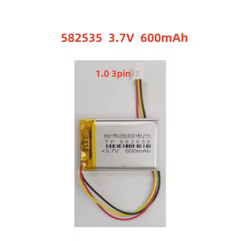 Silicone Wires 602535 582535 SP5 600mAh Battery For MIO tachograph papago HP F300 F200 F210 QStar A5