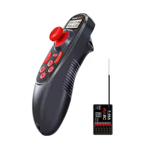 HOTRC Ds-600 6CH 2.4g Hz Radio System Transmitter Remote Controller with DS-600 PWM 6 Channel Receiv