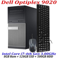 Refurbish PC Dell OptiPlex 9020 Tower Desktop Intel Core i7 CPU Dell Full Set Computer Best Pc For