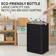 Recycling Bin, Foldable Large-Capacity Household Recycling Bin 100L large capacity