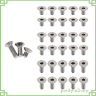 [PrettyiaedMY] 10pcs M3 Polished Titanium Button Head Screw Hex Allen Socket Button Head Screws, M3 