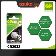 GP Lithium Coin Cells Battery CR2032 [ Card of 1s ] (5004LC AWI L14 EA2032C BR2332 LF1/2V LM2032 RFA