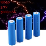 GTF 1pc 18650 Battery 3.7V 5000mAh Capacity Li-ion Rechargeable Battery For Flashlight Torch Yellow