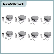 N62 Engine Pistons Rings Set For BMW 545i 645Ci 745i X5 E60 E61 E63 E64 E65 E66 E53 4.4L 4398cc V8 P