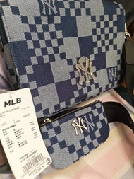MLB棋盤格相機包藍色