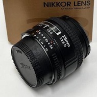 現貨Nikon AF 28mm F2.8 D 95%新 黑色【可用舊機折抵購買】RC7309-6  *