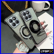 Casing Honor X8B Casing Honor X8C / X8A Stand glittering transparent phone case ZJSF