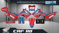 สติ๊กเกอร์ CRF110 เต็มคัน ใส่เบอร์รถ ชื่อ ข้อความ เปลี่ยนสี **แจ้งไว้ในแชทได้เลย**