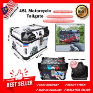 45L Motorcycle Box Comfortable waterproof Suitable for Top Box Aluminium Motorcycle Givi Top Box Motor Box Motosikal