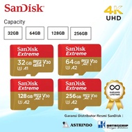ORIGINAL! Micro Sd Sandisk Extreme SDXC V30 UHS-I  GARANSI RESMI SEUMUR HIDUP Memory card 32gb 64gb 