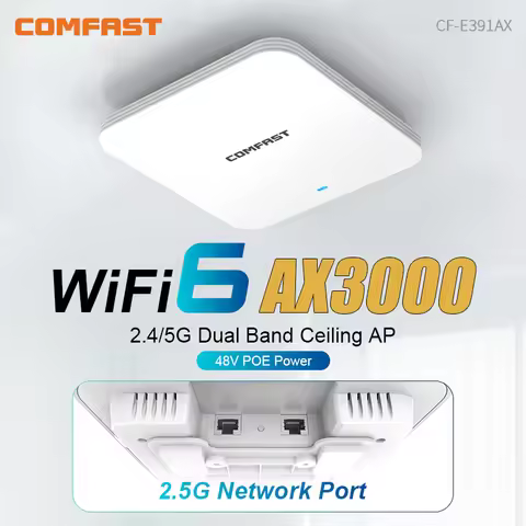3000Mbps Wireless In-wall AP AX3000 Dual Band Repeater Router 48V POE Access Point 2.5G Network Port