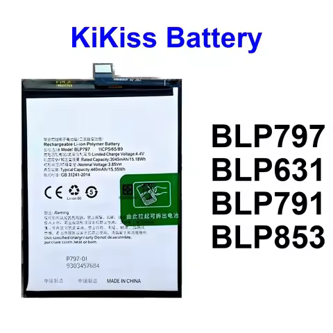 Mobile Phone Battery For Oppo F3 F5 Reno 4 A73 A75 A77 2020 5G 4G BLP797 BLP631 BLP791 BLP853 3200-4
