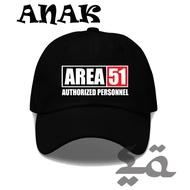 Children's baseball caps movie game area 51