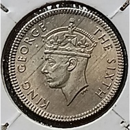 ( Syiling  ) 5 CENT 1950 ( UNC ) KING GEORGE THE SIXTH