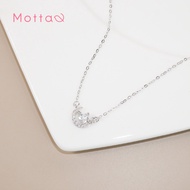 Motta Silver Necklace สร้อยคอเงินแท้พระจันทร์คู่หัวใจ