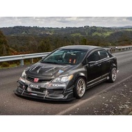 Civic Fd Blue Glass Spoon mirror