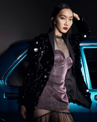 SIRINTRA THE DISCO RIDE - Black Sequin Blazer (SJK69)