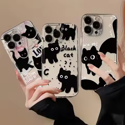 Cute Cat Phone Case for OPPO Reno 10 5G 12 11 10 Pro Plus 11F 12F 6 8 Pro 7Z 8Z 5Z 6Z A58 A78 A79 A9