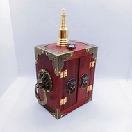 Portable Mini Shrine Mini Shrine with Door Shrine Mini Shrine Thangka Lord Shrine Cabinet Buddhist T