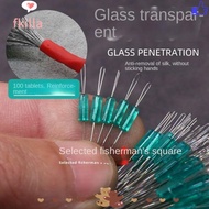 FKILLA 200pcs Fishing Bobber Stopper, Float transparent Rubber Bean,  high concentricity Soft 5Color