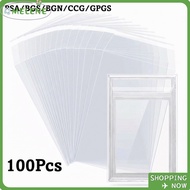 MELENE 100 Sheets PSA BGS Slab Sleeve, Transparent Strong PSA BGS Card Brick Film,  Waterproof Durab